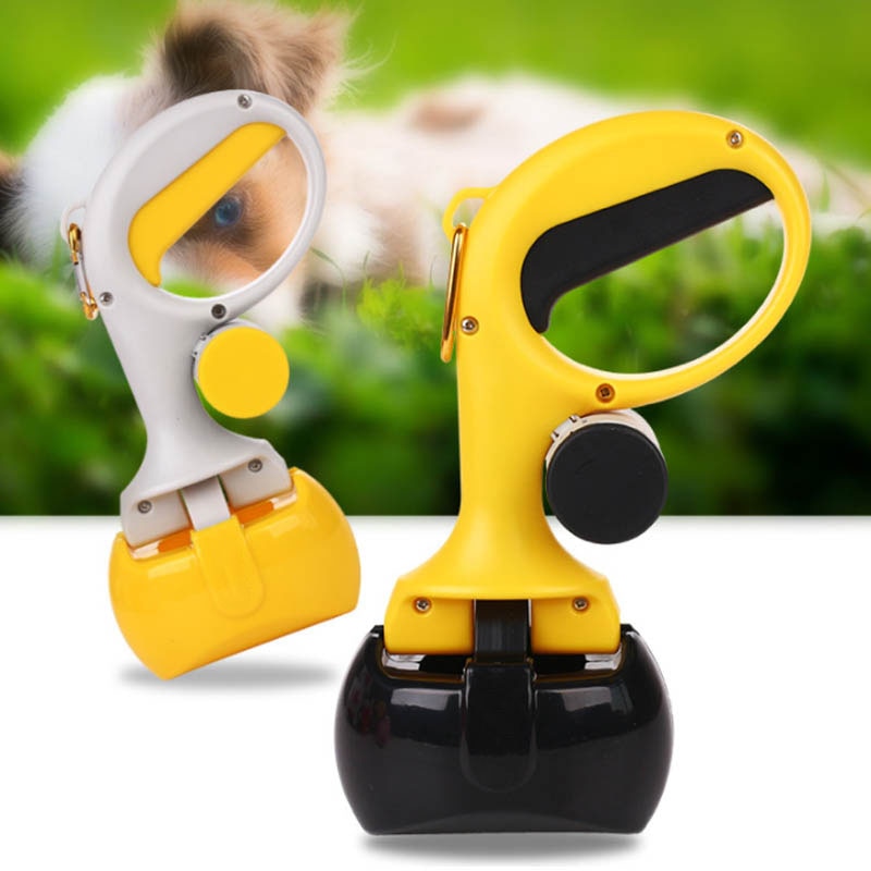 Portable Shit Pickup Remover Pooper Bags 1 Set Pet Products 2 In 1 Pet Pooper Outdoor Waste Cleaning Poop Pick Up Holder