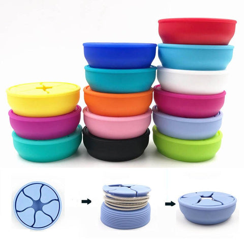 Silicone Cable Organizer For Earphones Digital Cables Portable Colorful Mini Earphone Holder Bowl Shape Cord Wire Cable Winder