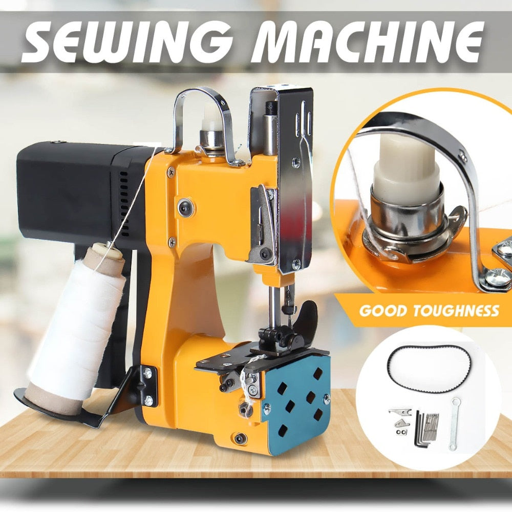 Electric Sewing Machine Portable Automatic Packaging Agriculture Textile Industry Woven Bag Mini Sealing Machine Overlock GK-890