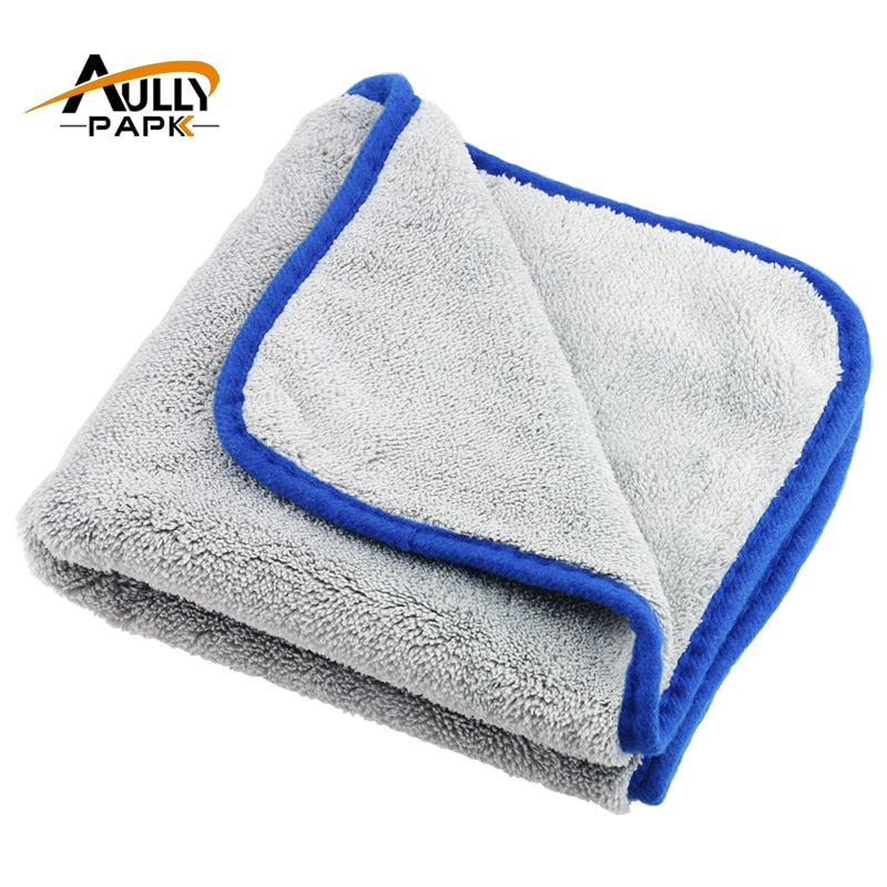 800GMS Car Care Polishing Super Thick Plush Microfiber Car Cleaning Cloth Car Care Microfibre Wax Detailing Washing Drying Towel