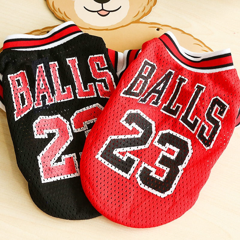 New Pet Dog Clothes Summer Sports Dog Vests Mesh Pet Dog Basketball Team Uniform Shirts for Chihuahua size XXS-L Pet Products