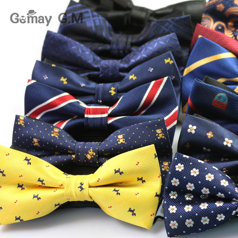 New Polyester Bowtie for Men Fashion Casual Floral Animal Men's Bow ties Cravat Neckwear For Wedding Party Suits tie