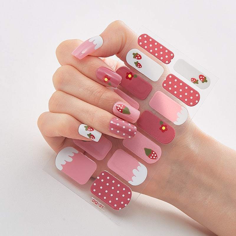 Full Cover Nail Stickers Designer Nail Decals Fashion Five Sorts 0f Nail Stickers  Nail Sticker set Nail Decoration Nail Strips