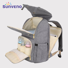 SUNVENO Fashion Diaper Bag Mommy Maternity Nappy Bag Large Capacity Travel Backpack Nursing Bag for Baby Care