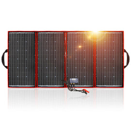 Dokio 300W 12V/18V High Efficience Monocrystalline Flexible Foldable Portable Solar Panel For Powerbank/Camping Caravan/Boat/Car