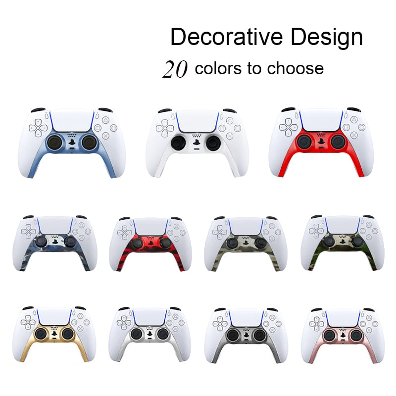 For PS5 Handle Decorative Strip 19 Colors Trim Strip Decoration Cover for Playstation 5 Controller Joystick Decorative Shell