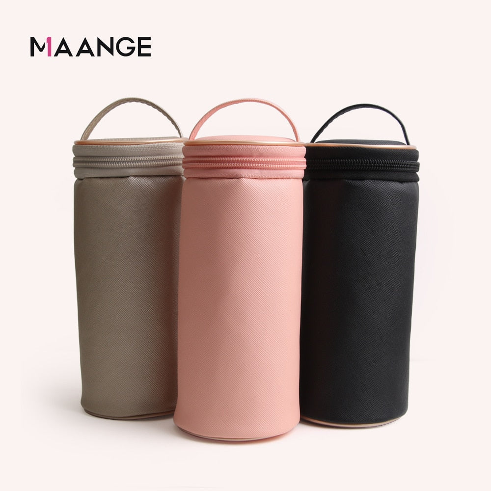 PU Leather Travel Makeup Brushes Pen Holder Storage Empty Holder Women Cosmetic Brush Bag Brushes Organizer Make Up Tools New