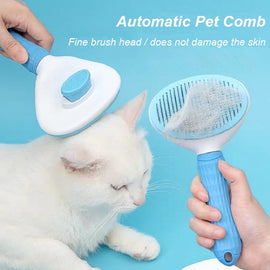 UNTIOR Pet Comb Brush Removal Comb Grooming Cats Comb Pet Products Cat Flea Comb for Dogs Grooming Toll Automatic Cleaning Brush