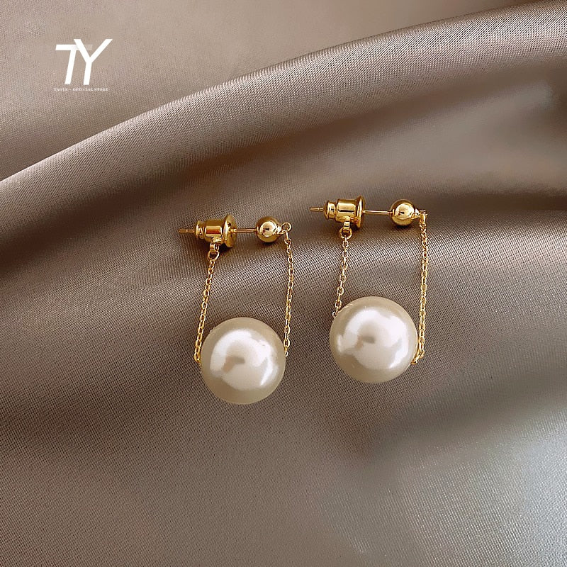 Simple Elegant Small Pearl Pendant Earrings For Woman 2020 New Fashion Jewelry Party Ladies&#39; Unusual Dangle Earrings Accessories