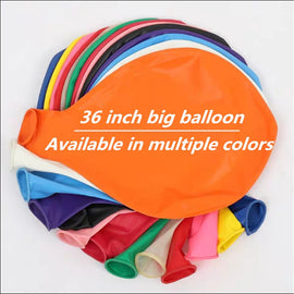 36-Inch Big Latex Balloon, Colorful Round Helium ,Baby Shower, Birthday Party Decoration