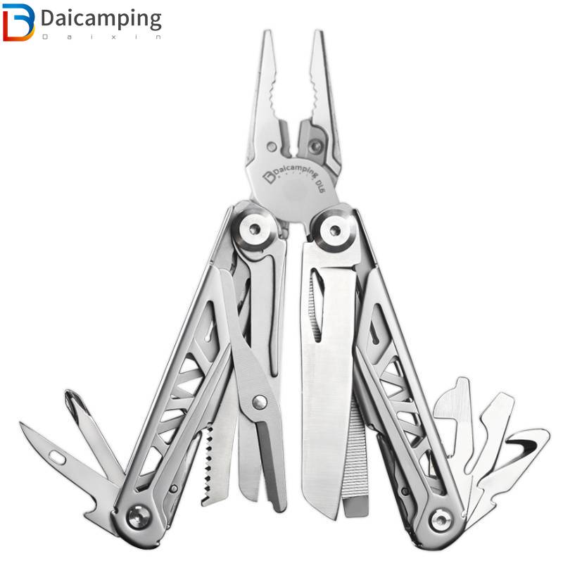 Daicamping Outdoors DL6 EDC Clamp HRC78K Multitools Wire Cutter Multifunctional Multi Tools Outdoor Camping Folding Knife Pliers