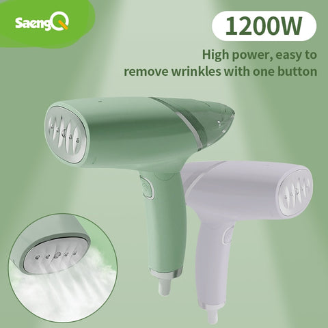 saengQ Garment Steamer 1200W Steam Iron Household Handheld Ironing Machine Mini Portable Fast-Heat For Clothes Ironing