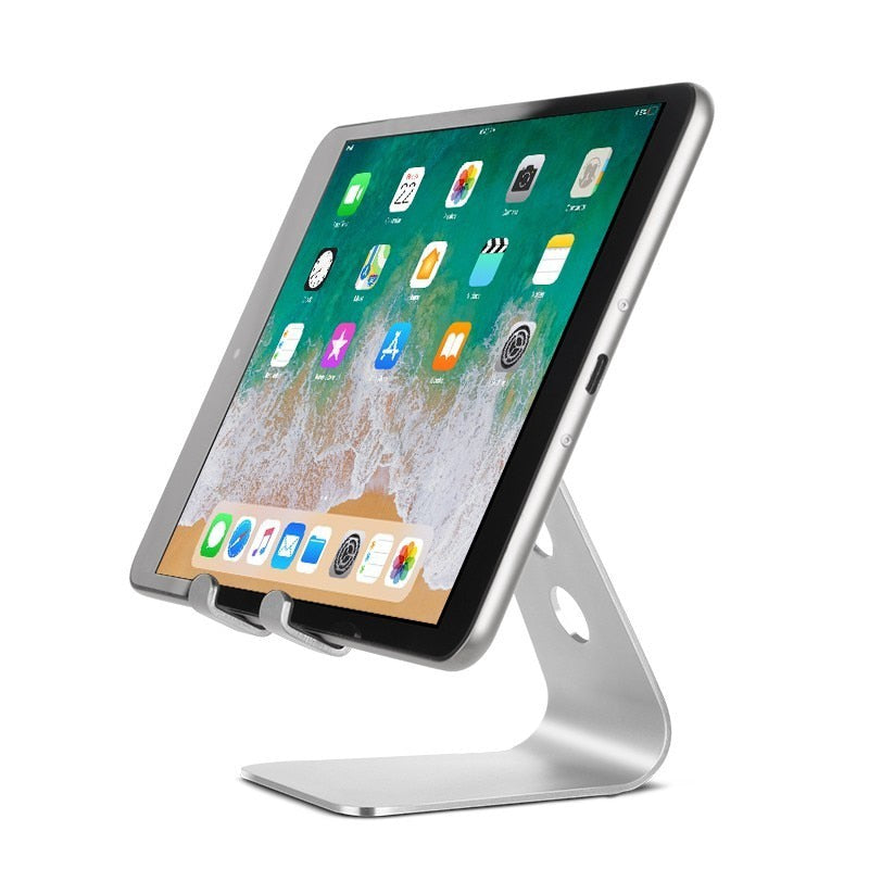 Universal Aluminium Stand Desk Holder For Apple Samsung Xiaomi Mobile Phone Holder For iPhone Metal Tablets Stand For iPad 2020