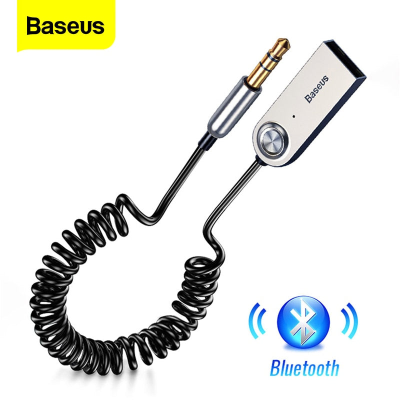 Baseus Aux Bluetooth Adapter Dongle Cable For Car 3.5mm Jack Aux Bluetooth 5.0 4.2 4.0 Receiver Speaker Audio Music Receiver