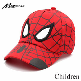 Anime Spider Kids Cap Cartoon baby Embroidery Man Cotton Children's Baseball Caps for Boy Girl Hip Hop Hat Snapback summer cap