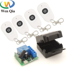 433 MHz rf wireless Remote Control DC 12V 10A 1CH Relay Receiver and transmitter for Electric Door/Signal transmission