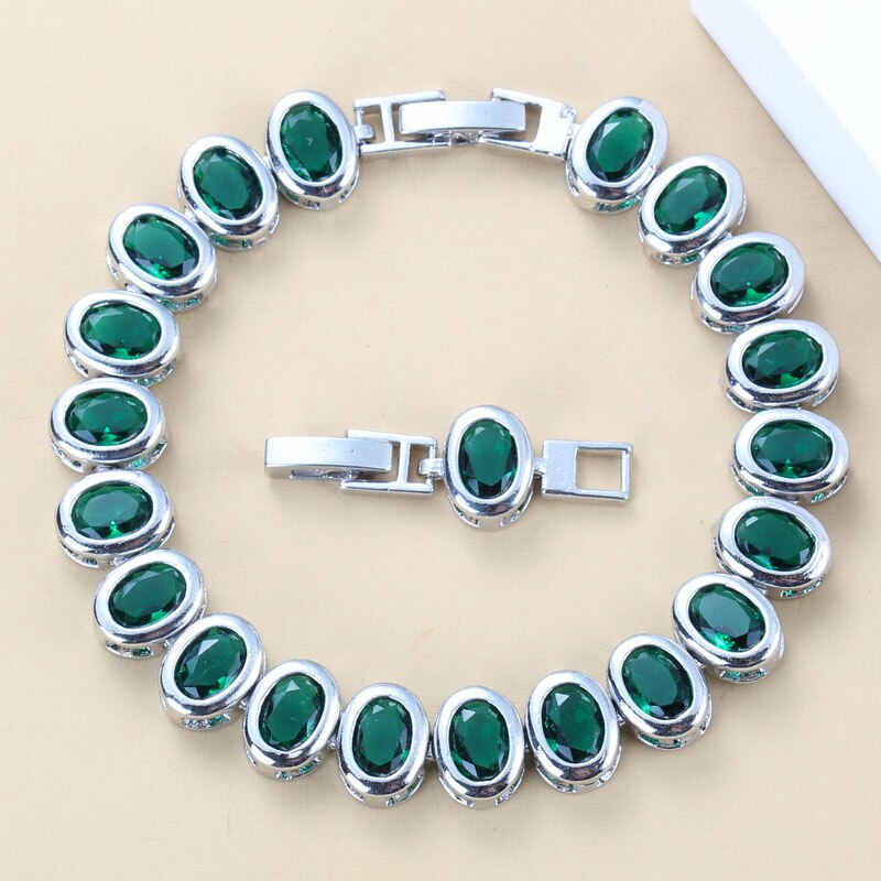 925 Mark Charm Bracelet Bangle Dubai Bridal Wedding Jewelry For Women Trendy Costume 9-Colors  Adjustable Length 18+3CM