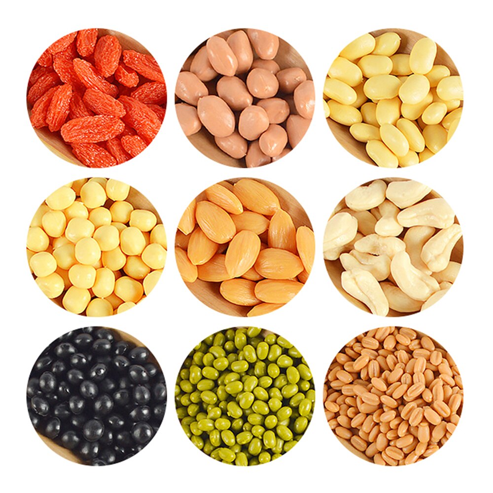 100g/Bag Simulation Fake Rice Plastic Five Grains Miscellaneous Grains Display Props Kitchen Cabinet Decor Photography Props