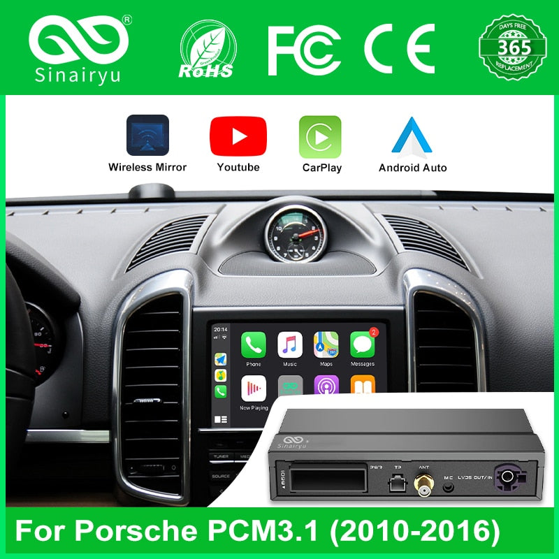 NWE Wireless Car auto play box for Porsche PCM 3.1 Cayenne Macan Pana mera 911 etc for carplay on Porsche