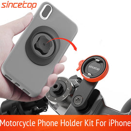 Universal Mobile Motorcycle Phone Holder Bicycle Moto Aluminum Quick Mount Stand Mountain Bike Handlebar Bracket for Harley