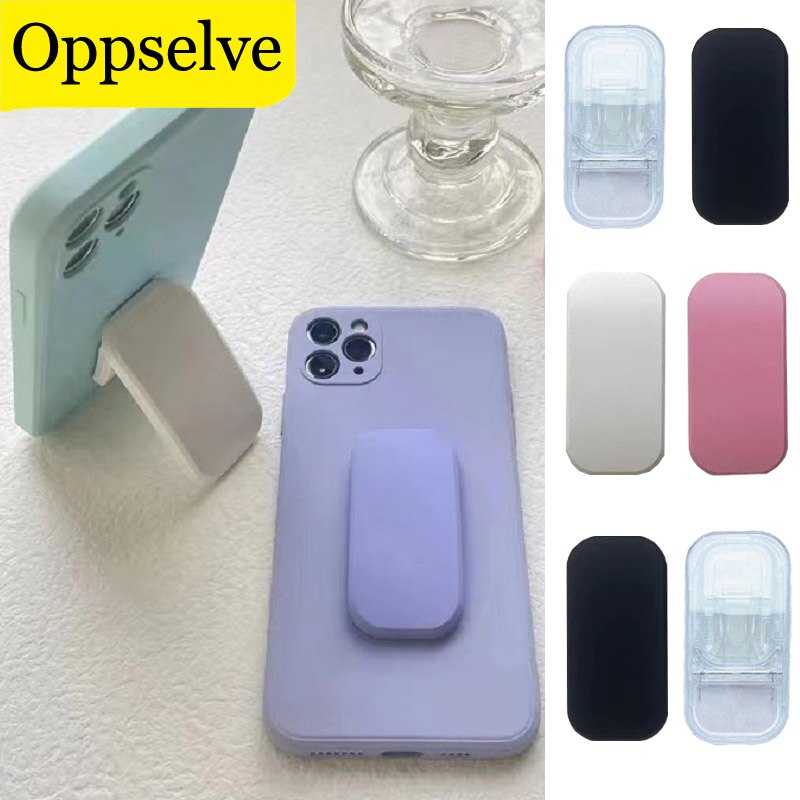 Mobile Phone Desktop Holder Folding Push-Pull Stick Chair Shape Stand Finger Ring Buckle Mount For POCO Xiaomi Huawei iPhone 14