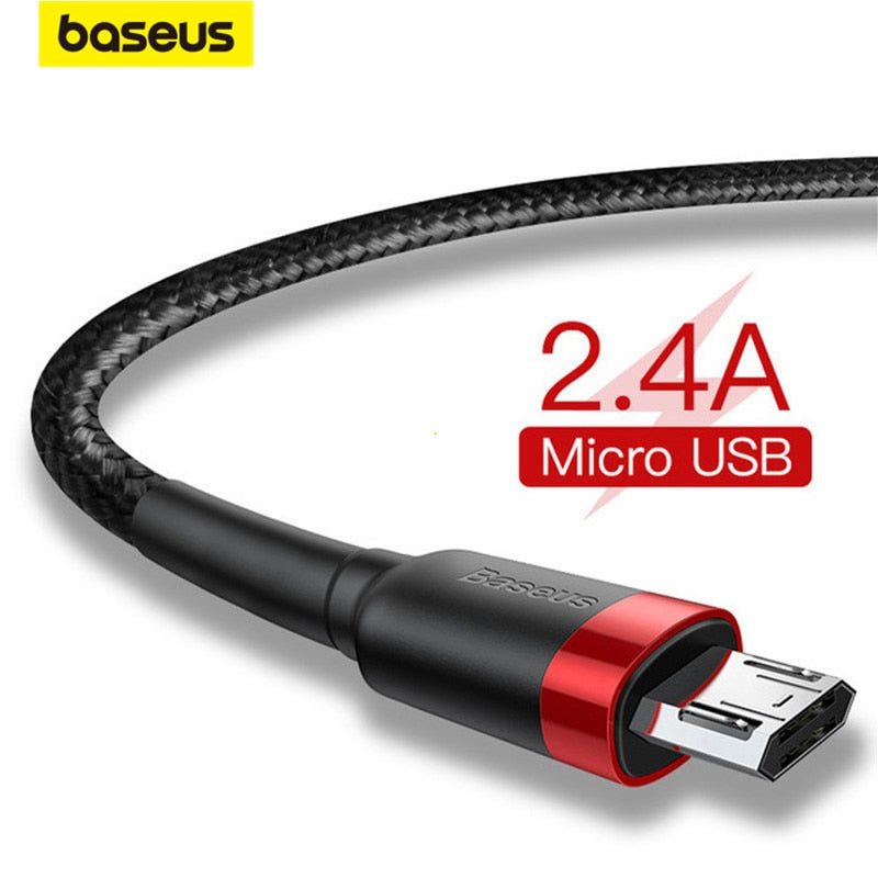 Baseus USB Micro C Cable for Samsung S9 S10 Quick Charge 3.0 Cable Fast Charging for Huawei P30 Xiaomi USB-C Charger Wire