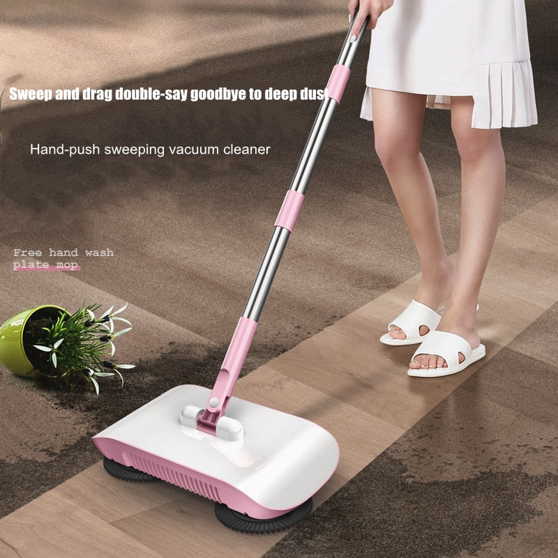 Magic Broom Hand Push Vacuum Cleaner Floor Home Accessories Kitchen Sweep Dust Machine Handle Household Goods Lazy Sweeper Mop