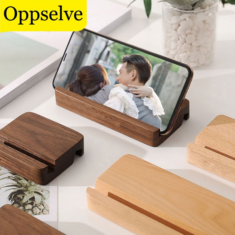 Universal Wooden Phone Holder for iPhone 14 11 Pro Max X XS Mobile Phone Bracket For Samsung S10 Tablet Stand Desk Phone Support