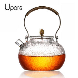 UPORS-Service à thé Kung Fu chinois, théière en verre, filtre à thé, bouilloire Puer, cafetière, théière de bureau, degré de chaleur
