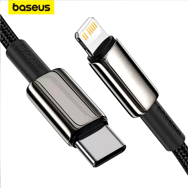 Baseus 20W USB C Cable for iPhone 14 13 11 8 XR PD Fast Charge for iPhone 12 SE USB Type C Cable Fast Charging for Macbook Cable