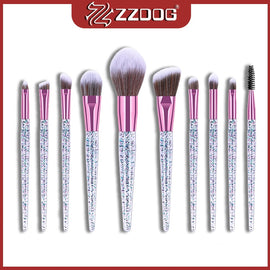 ZZDOG 7/10Pcs High-Quality Cosmetics Tool Kit Soft Makeup Brushes Set Eye Shadow Powder Foundation Eyebrow Blending Beauty Brush