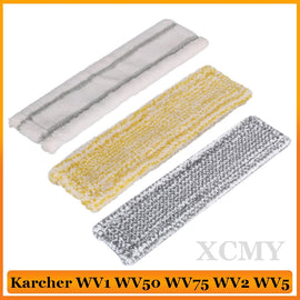 Microfibre Window Cleaner Machine Mop Cloths Accessories For Karcher WV1 WV50 WV75 WV2 WV5 Mop Head Replacement Spare Parts