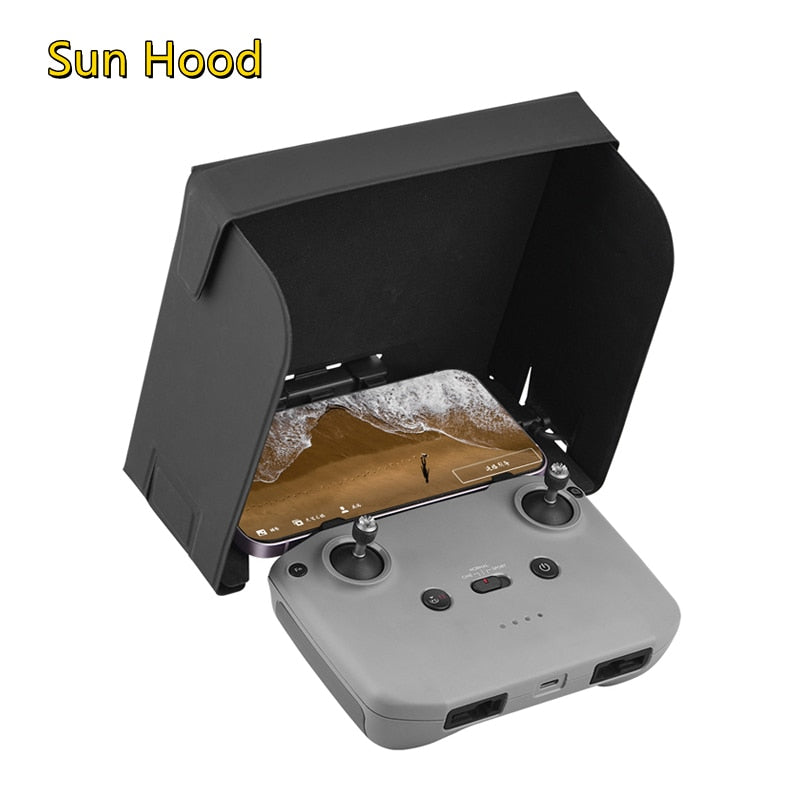 Remote Control Sun Hood for DJI Mavic MINI 3 Pro/Mini 2/AIR 3 Sun Shade Folding Sunshade Phone Holder Monitor Cover Acessorios