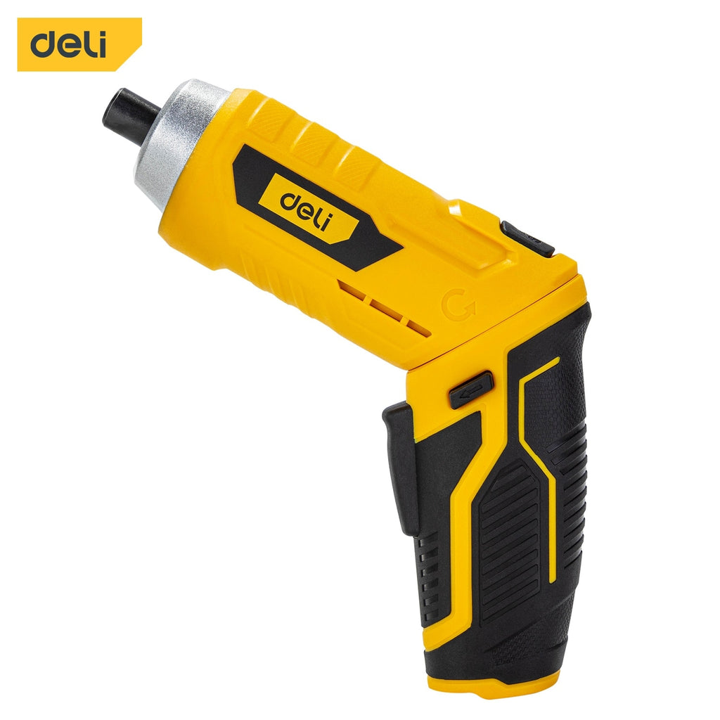 Deli 3.6V Electric Screwdriver Rechargeable Disassembling Machine Assembly Repair Tool LED Work Light 4 Speed Control