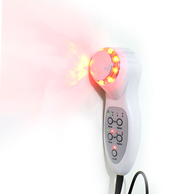 3Mhz Ultrasonic Face Eye Massager 7 LED Face Skin Rejuvenation Iontophoresis Care Skin Cleaner Facial Beauty 110-240V