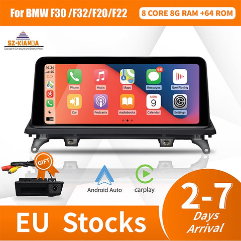 10.25'' Wireless Apple Carplay Android Auto Multimedia Display Screen For BMW 1 2 3 4 Series F20 F21 F22 F30 F31 F32 F33 F34 F36