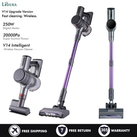 V14 Handheld Wireless Vacuum Cleaner 250W 20kPa Suction Power Vertical Multi-functions Handheld Sweeper Mopping Machine