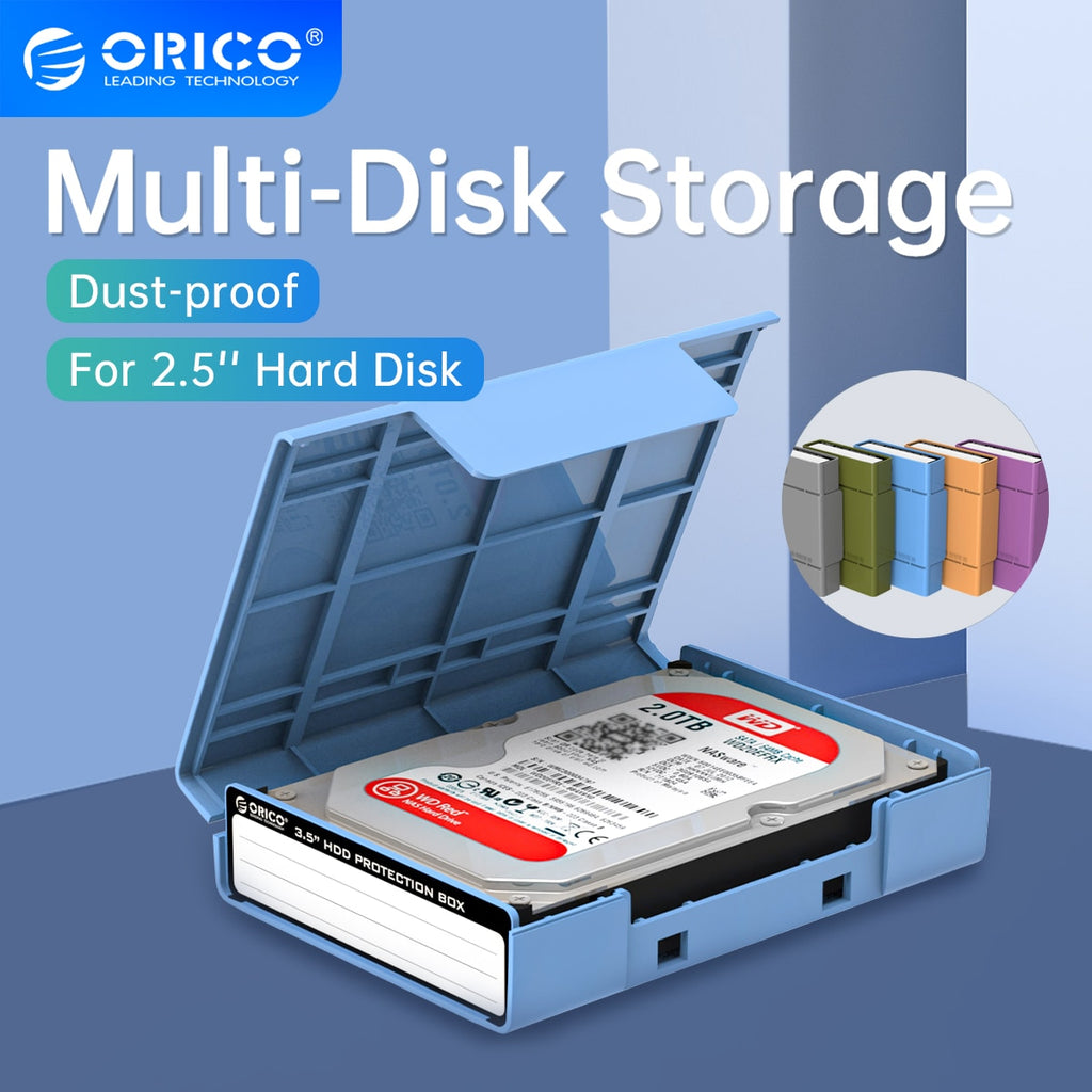 ORICO HDD ProtectIon Box 3.5 Inch External Storage Box For HDD SSD With label Design Moisture-proof