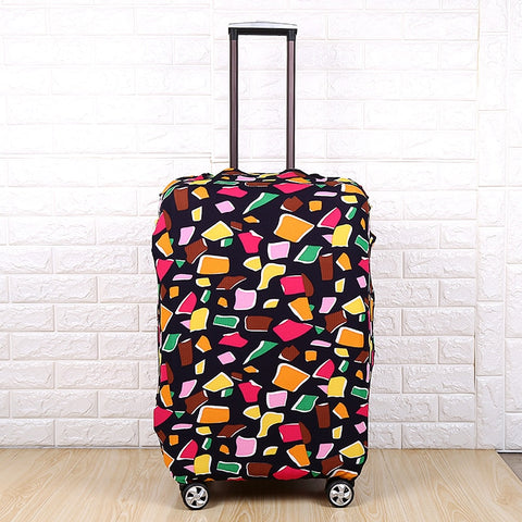 Fashion Suitcase Cover High Elastic Stripe Love Heart Shaped Luggage Case Dust Cover For18-32Inch Suitcase Essential Accessories