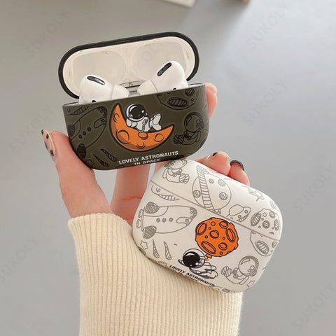 Astronaut Hearphone Case For Airpods 3 2 1 Pro Cartoon Cute Earphone Cover for Apple Air Pods Pro 2 1 Earpods Case Charging BOX