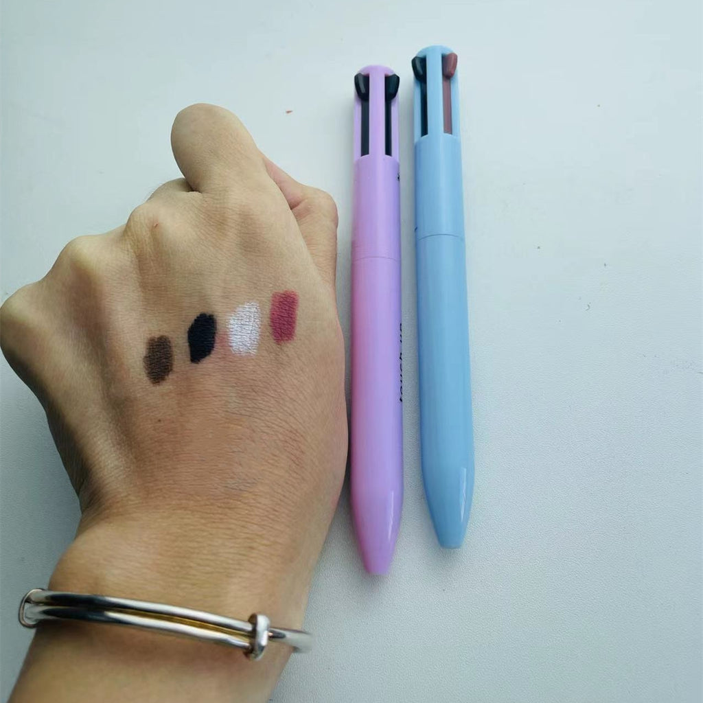 4 In 1 Eyebrow Pencil Waterproof Drawing Eye Brow Long Lasting Easy Color Eyebrow Pen Sweatproof Makeup Cosmetic Tool