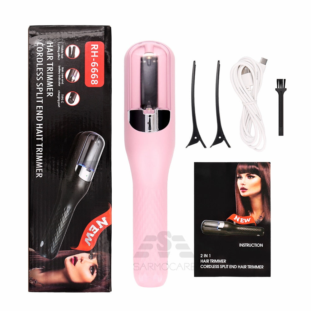 Hair Split Ends Trimmer 3 Automatic Split End Remover Damaged Hair Repair Hair Care Treatment Cordless Hair End Cutting Machine