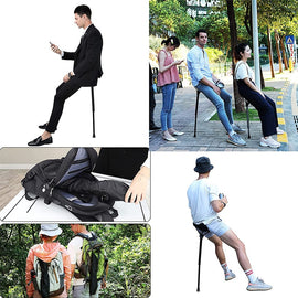 Portable Seat Telescopic Stool Seat Stick Portable Seat Folding Stool  Adjustable Seat Fishing Stool Light Weight