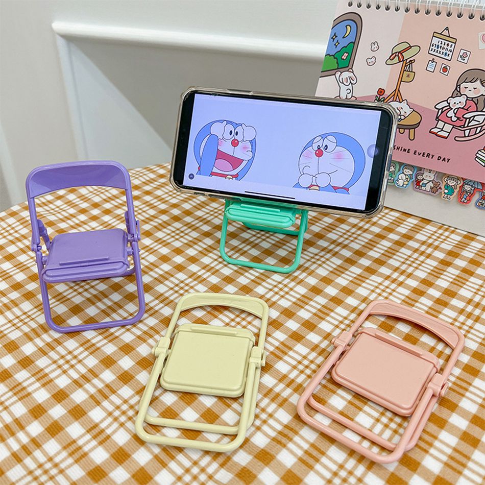 universal cute ins chair mobile phone holder table stand phone accessories creative bracket for iPhone Samsung Huawei Redmi oppo