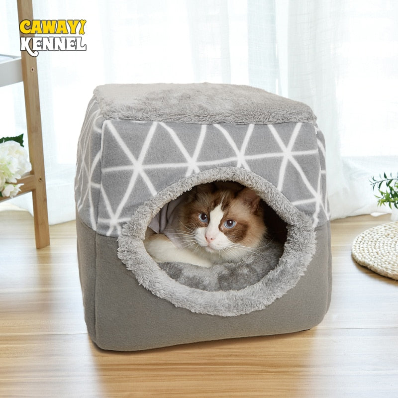 CAWAYI KENNEL Soft Pet House Dog Bed for Dogs Cats Small Animals Products Cama Perro Hondenmand Panier Chien Legowisko Dla Psa