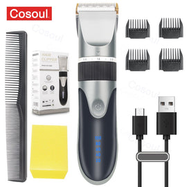 Hair Clipper Electric Barber Hair Trimmers For Men Adults Kids Cordless Rechargeable Hair Cutter Machine Professional