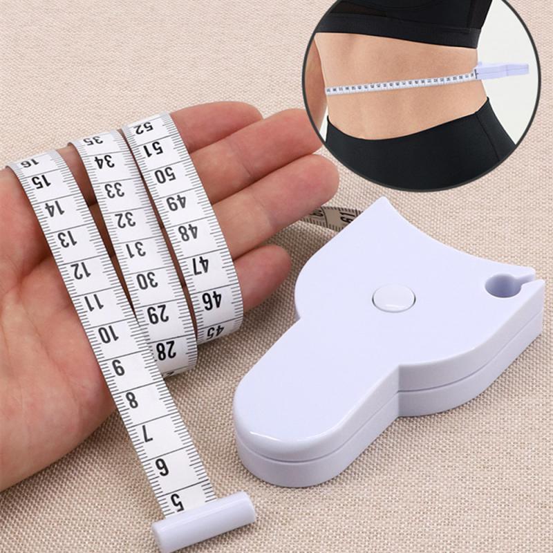 Automatic Telescopic Tape Measuring Tape Measure Body Centimeter Tapes For Waist Chest Legs  Measure Metric Tapes Sewing Ruler