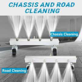 1/4 Inch Car Chassis Cleaning 4Nozzles Road Cleaner Washer with High Pressure Car Washer Floor Washer Water Gun Water Broom Tool