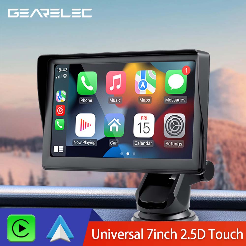 Universal 7inch Car Radio Multimedia Video Player Portable Wireless Apple CarPlay Android Auto Touch Screen For BMW VW KIA