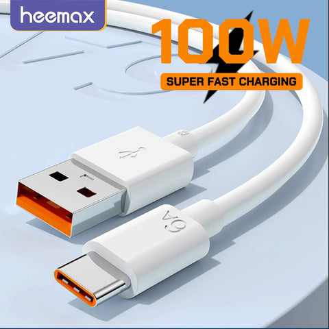 100W Super Fast Charging Cable For Honor 50 Pro Huawei Mate 50 QC3.0 Fast Charge for Xiaomi Samsung Realme USB Type C Data Cord